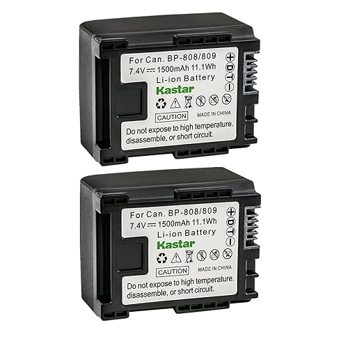 Kastar 2-Pack BP-809 Battery 7.4V 1500mAh Replacement for Canon VIXIA HF20, VIXIA HF21, VIXIA HF100, VIXIA HF200, VIXIA HG30, VIXIA XA10 XA10 HD