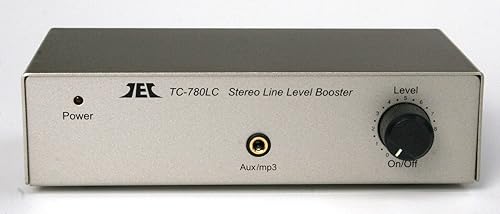 TEC TC-780LC Silver Finish Stereo Line Level Amp/Booster; Includes Optional Premium HIGH Power AC Adaptor