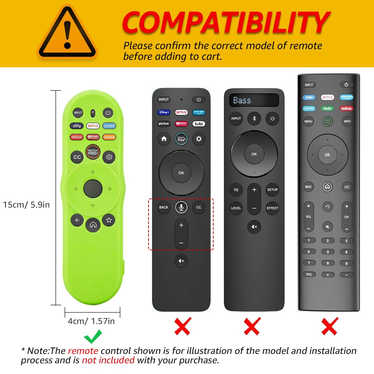 [2Pack] Climberer Cover for VIZIO XRT270,Smart TV Remote Control Replacement Glow in Dark Protective Skin Case - Blue & Green (XRT270)