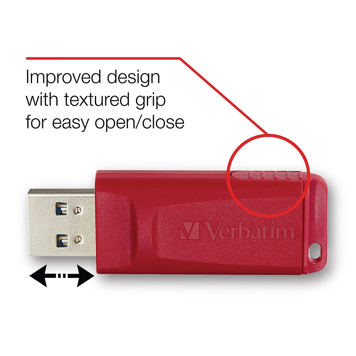 Verbatim 96806 Store n Go Red USB Flash Drive