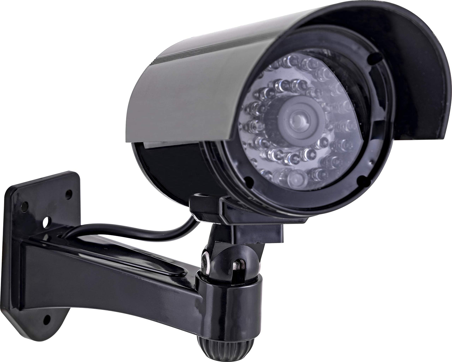 GE Power Gear GE Decoy Security Bullet Camera with Flashing Red Light, Blinking LED, Fake Surveillance, Realistic Looking Recording Lens
