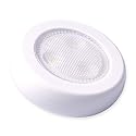 Westek BL-PUTN-W6 Ultra-Thin LED Puck Light - 6PK With Batteries, White