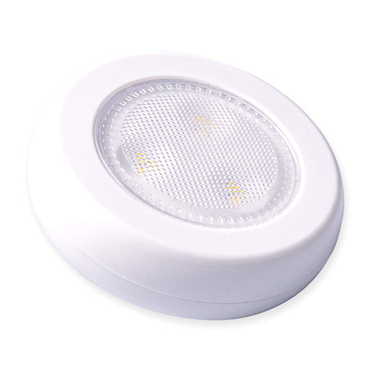 Westek BL-PUTN-W6 Ultra-Thin LED Puck Light - 6PK With Batteries, White
