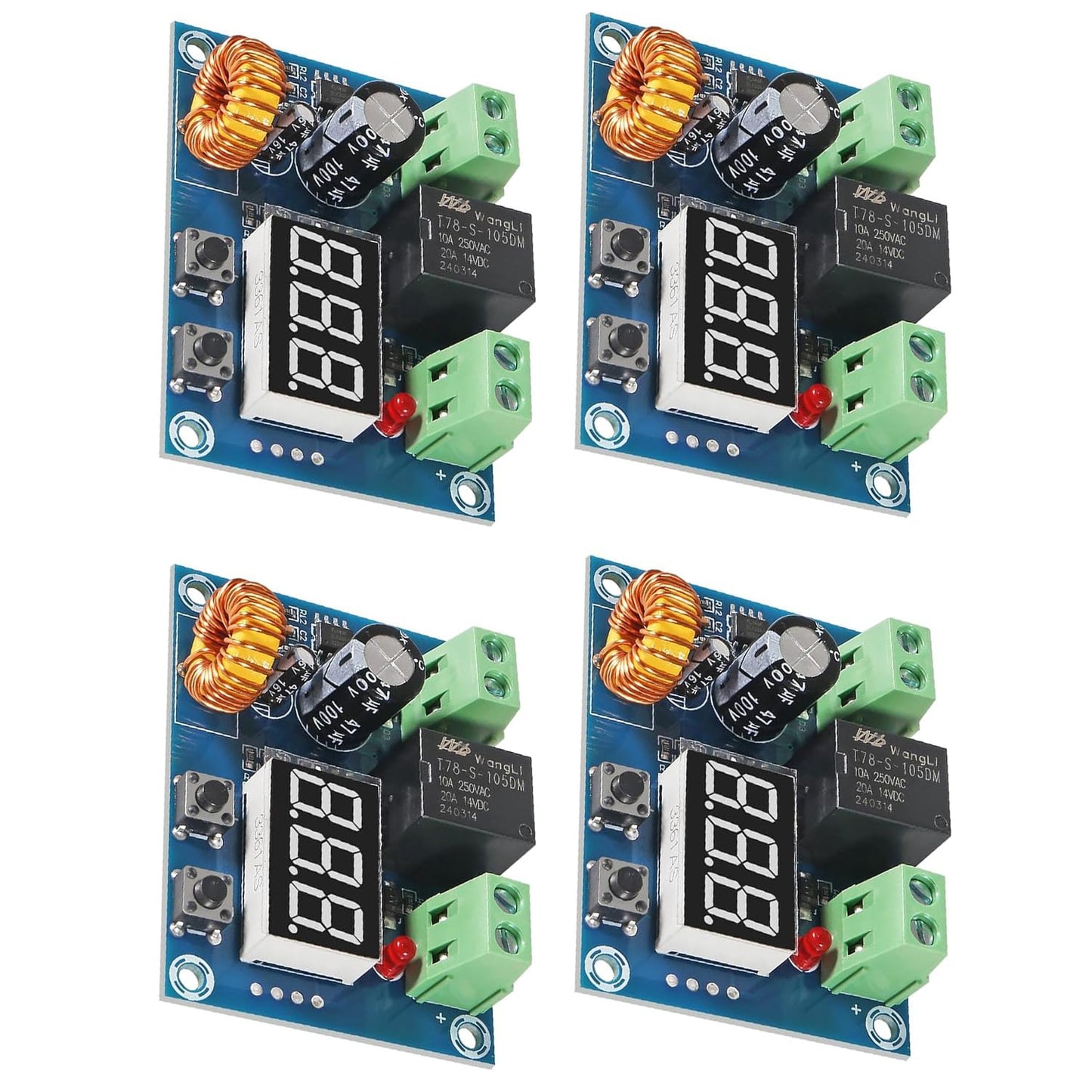 4PCS 12V-36V DC Voltage Protection Modules XH-M609 Over-Discharge Circuit Protection Module Digital Low Voltage Protector Disconnect Switch…