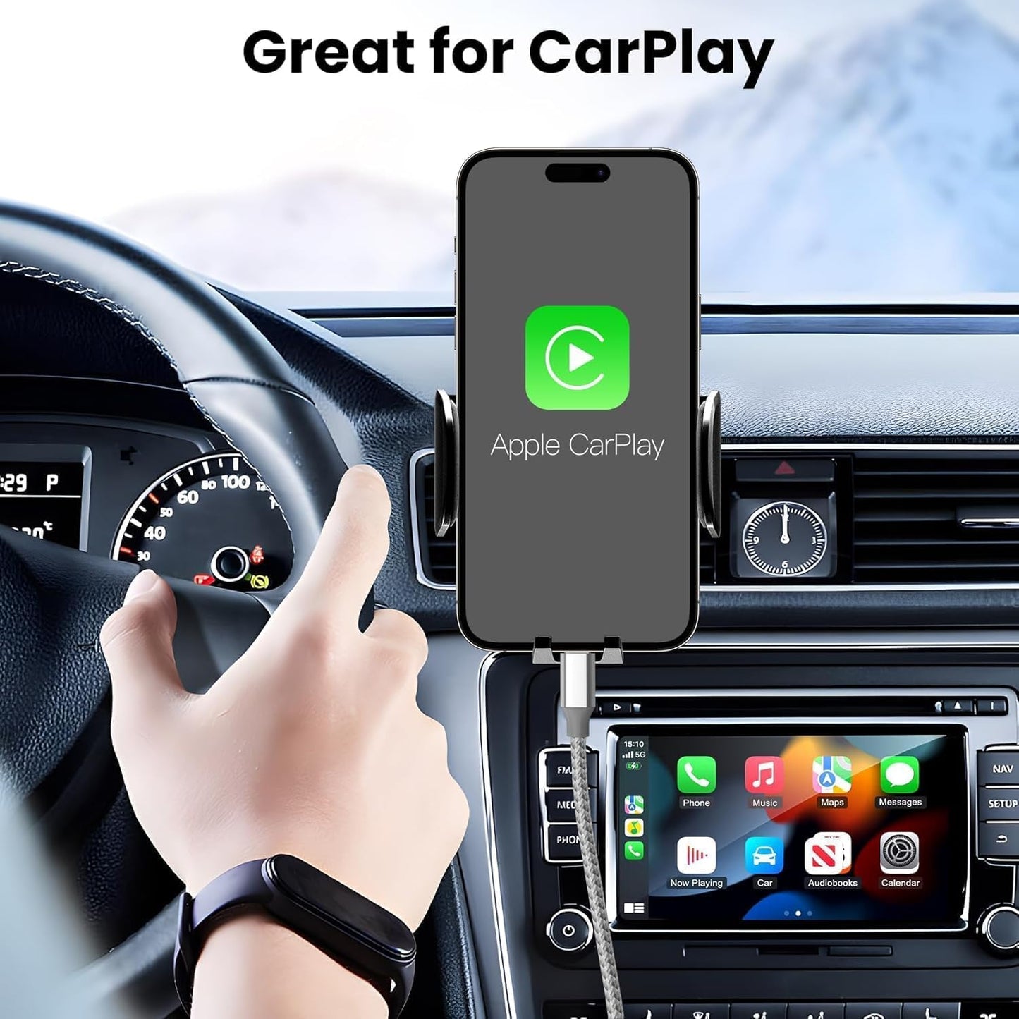 KYEHD USB C Cable?3 Pack 10FT 60W Fast Charging USB C to USB C Cable, Durable Type C Charger Cable for iPhone 17/16/15/iPad MacBook CarPlay