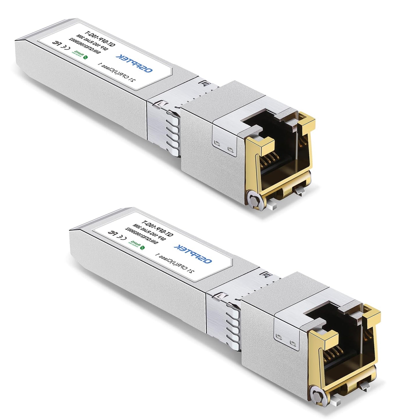 10GBASE-T SFP+ RJ45 Network Transceiver Module, 10Gb SFP to RJ-45 Copper Mini GBIC Low Working Temp Compatible with Cisco SFP-10G-T-S, Ubiquiti, Open