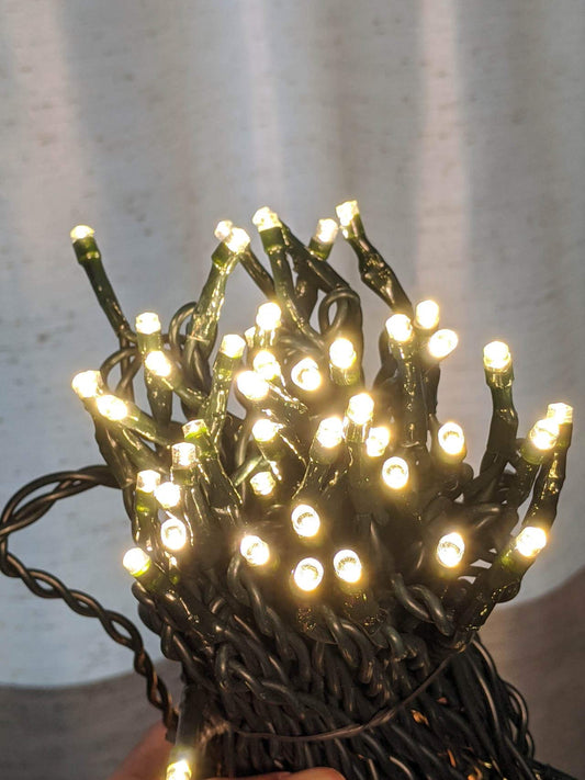 33ft 100-LED Outdoor Waterproof Warm White String Lights - Works with Low Voltage Landscape Lighting Systems (12V) (Product is not Compatible
