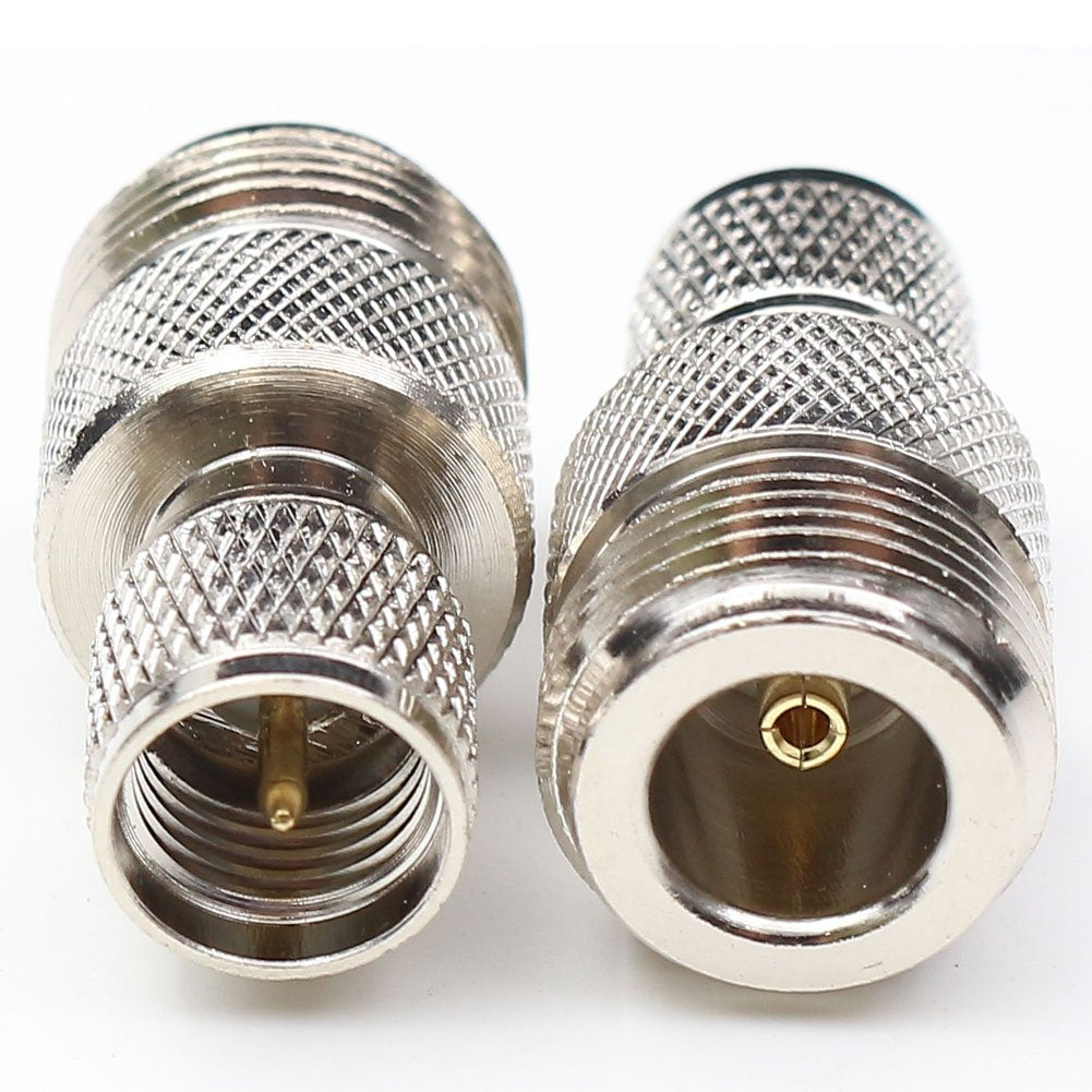 ANHAN N Type to Mini UHF Coax Adapter - 5 Pack RF Connectors
