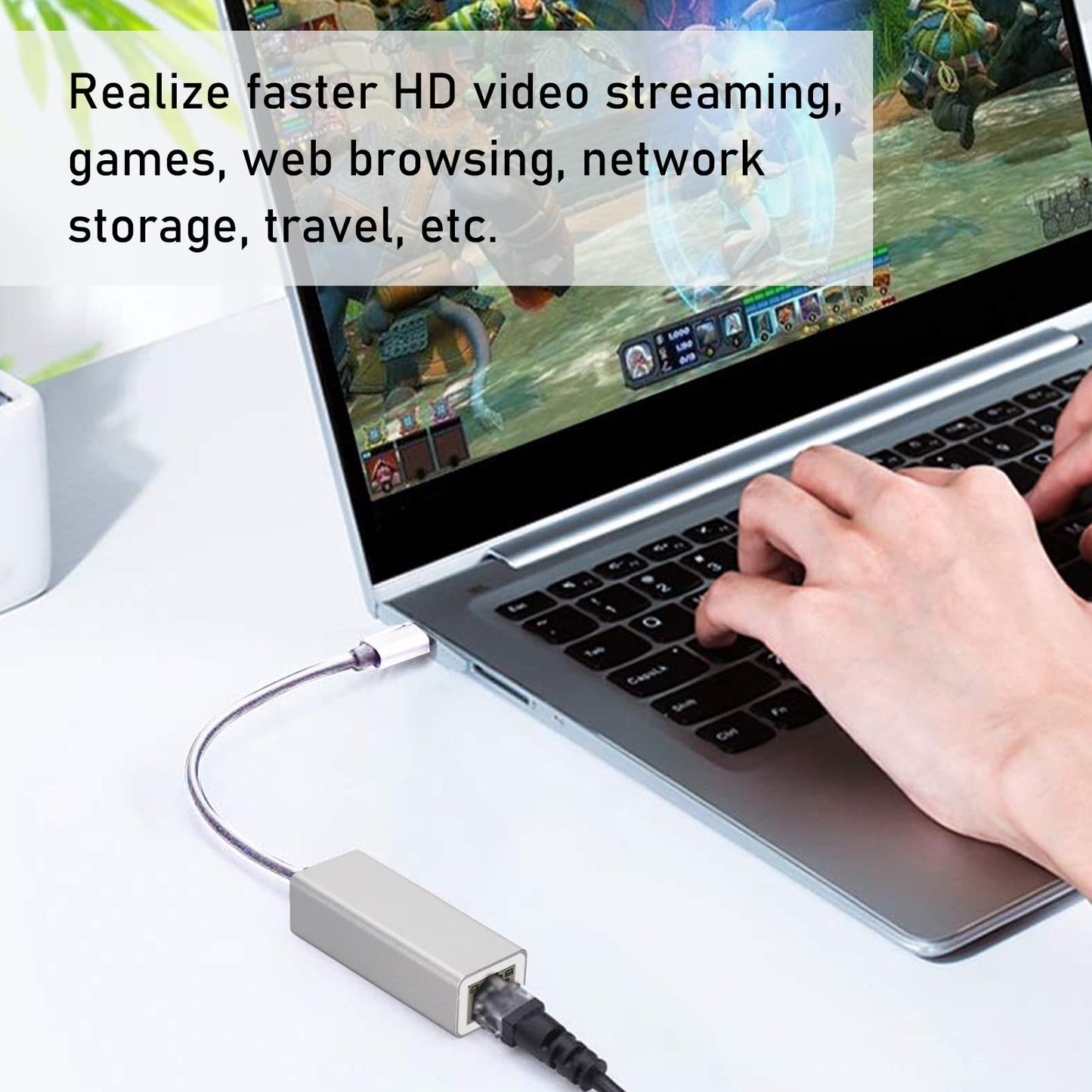 BORDSTRACT USB C to Ethernet Adapter 1000MB
