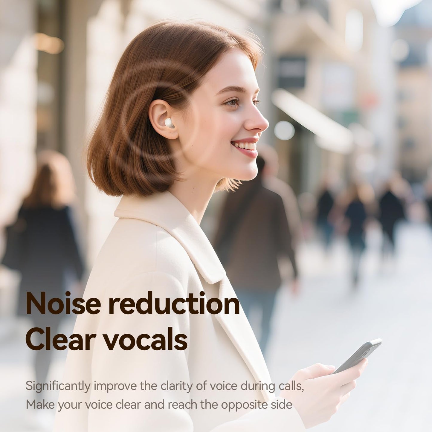 goazzzl Flat Sleep Earbuds for Side Sleepers, Invisible Mini Earbuds for Small Ear Canals, Bluetooth 5.4, 66H Battery, Noise Blocking, Waterproof, LED