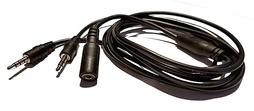 ienza® Party Chat Link Chat Adapter Cable Wire for Xbox One, Xbox Series X/S, PlayStation 4 PS4, PS5, Elgato Game Capture HD, HD60, HD60 Pro & Similar
