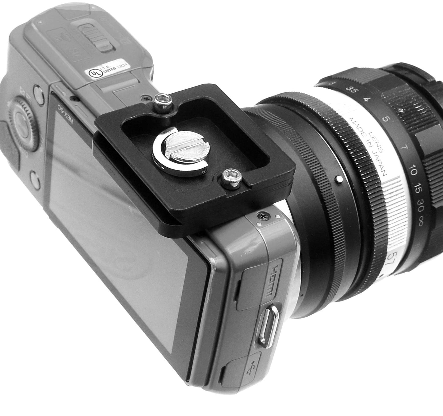 Fotasy 40mm Arca Swiss Plate, 40 mm QR Plate, Quick Release Plate, Small Arca Plate, Tiny Quick Release Plate fits Arca-Swiss Standard Clamp