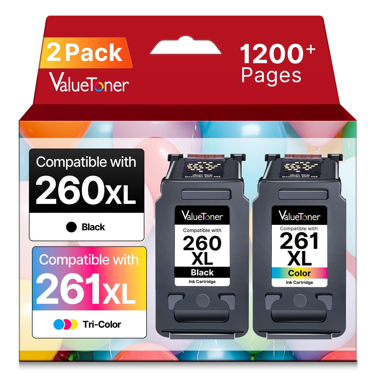 260XL 261XL Ink Cartridge Replacement for Canon 260 and 261 Ink Cartridges