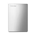 Toshiba Canvio Slim II 1TB Portable External Hard Drive, Silver (HDTD210XS3E1)