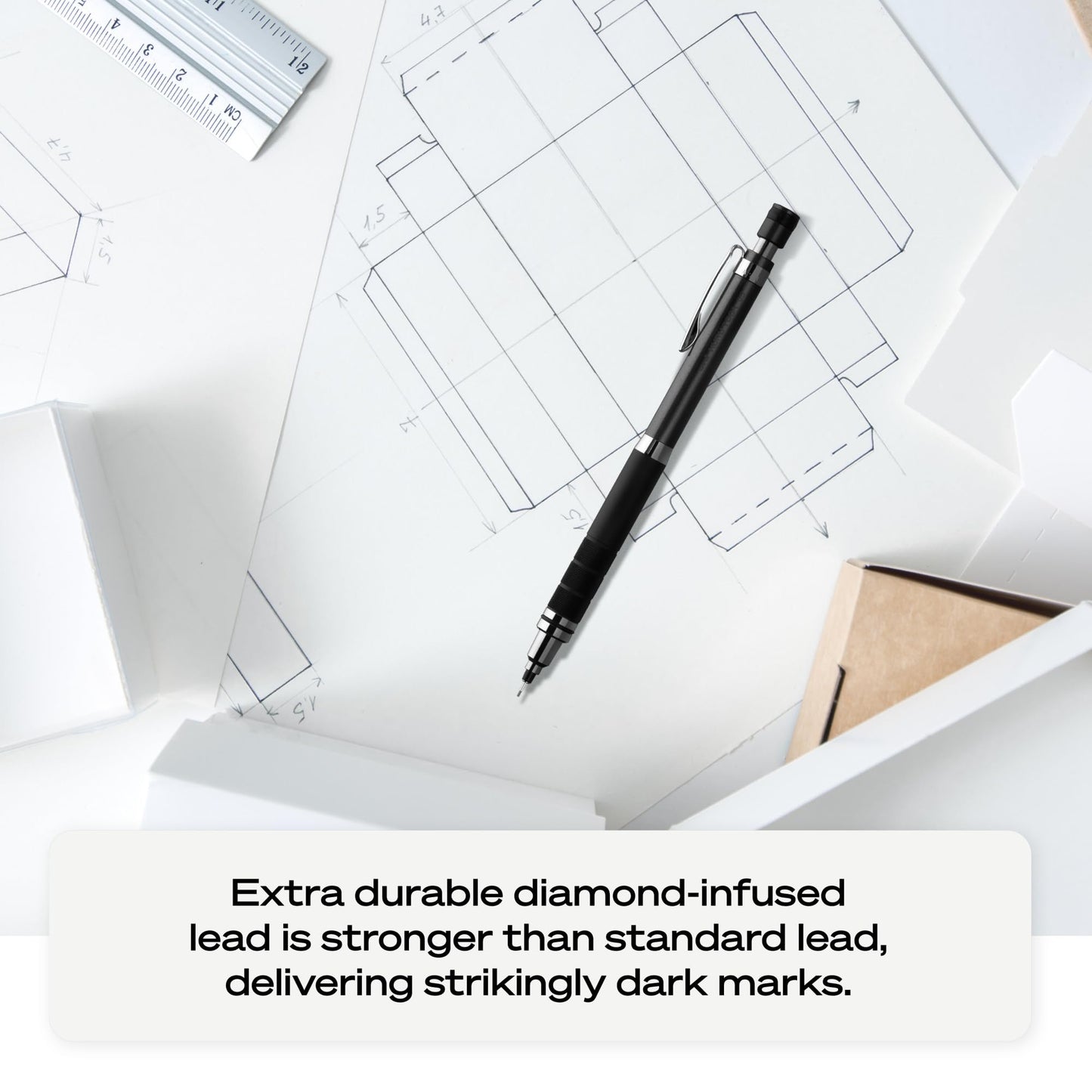 uniball™ Kuru Toga Elite Mechanical Pencil Kit, 0.5mm, HB No. 2, Gun Metal