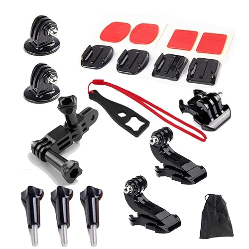 15in1 Grab Bag of Mounts Kit Adapter Accessory for Gopro Hero 12 11 10 9 8 7 6 SJ4000 Sport Action Camera Kit