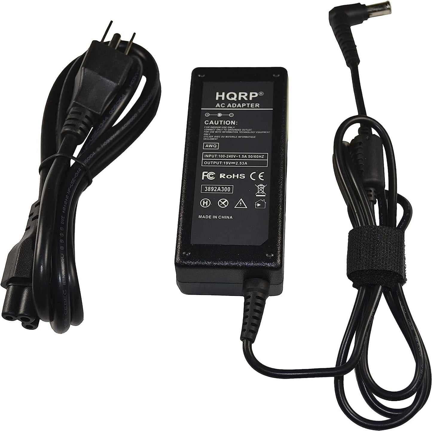 HQRP 19V AC Adapter Compatible with Samsung Radiant-360 R1 WAM1500 WAM1500/ZA Wi-Fi Bluetooth Speaker Power Supply Cord Adaptor Radiant360-R1 R-1 +…