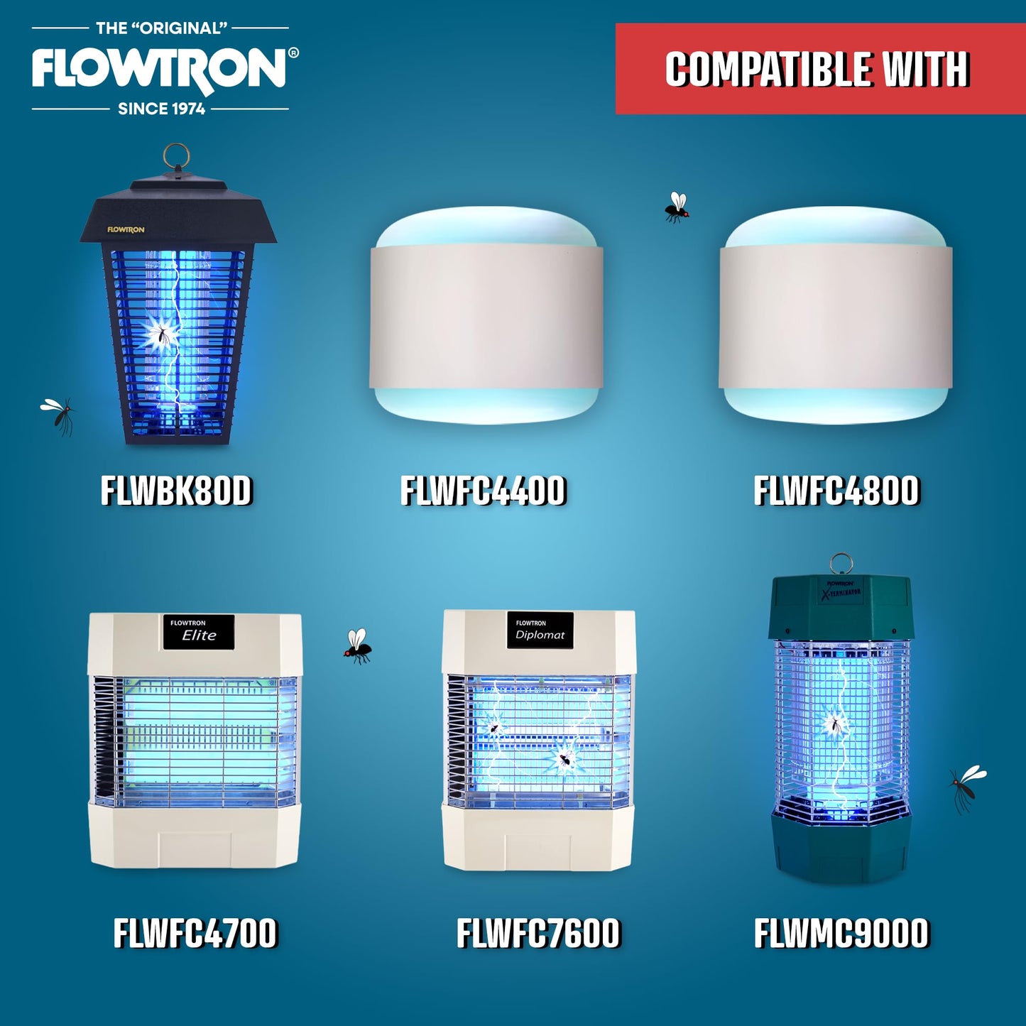 Flowtron BF-150 Replacement Bulb for BK-80D, FC7600 and Wall Sconce Models, Black, 1 Count (Pack of 1)