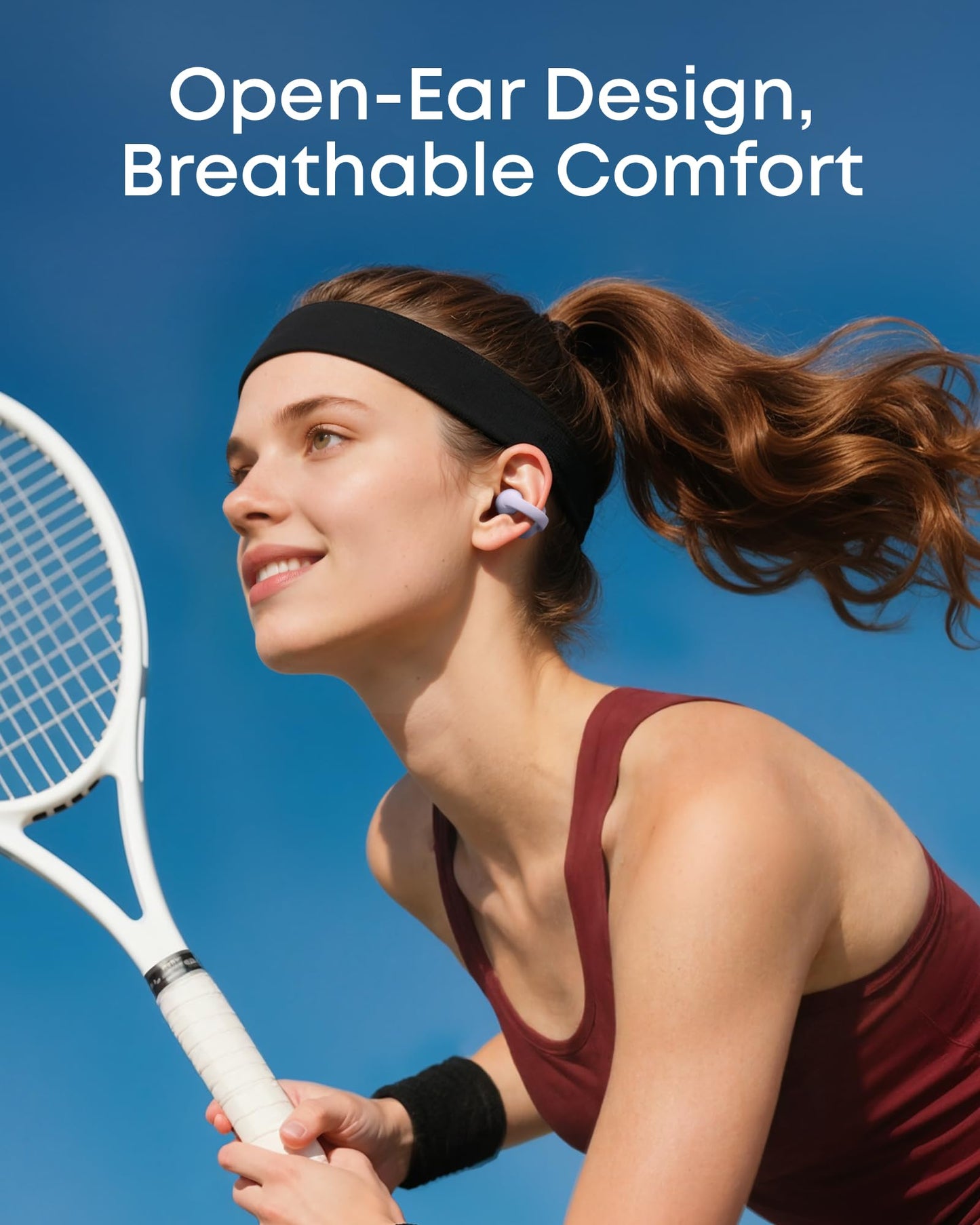 Soundcore C50i by Anker Open Ear Earbuds, Clip On Earbuds, Clip Headphones