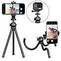 Xenvo SquidGrip Flexible Cell Phone Tripod and Portable Action Camera Holder - Compatible with iPhone, GoPro, Android, Samsung, Google Pixel and All