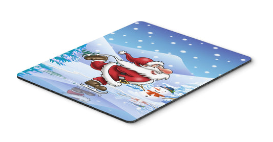 Caroline's Treasures APH6386MP Christmas Santa Claus Ice Skating Mouse Pad, Hot Pad or Trivet for Home Office Gaming Working Computers Laptop Mouse
