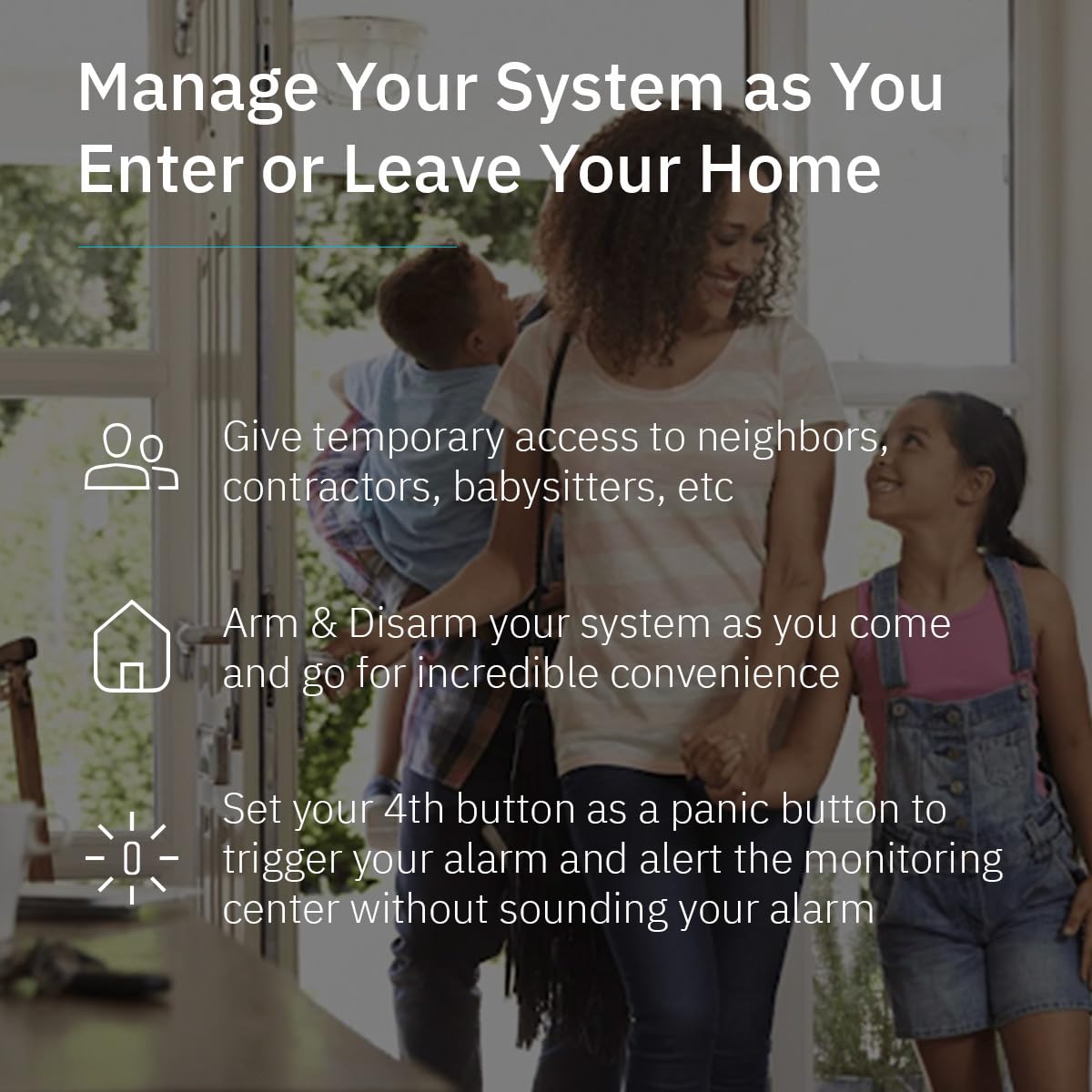 Abode Key Fob | Arm & Disarm Your abode System On The Go with The Touch of a Button - Works with All Abode Security Systems