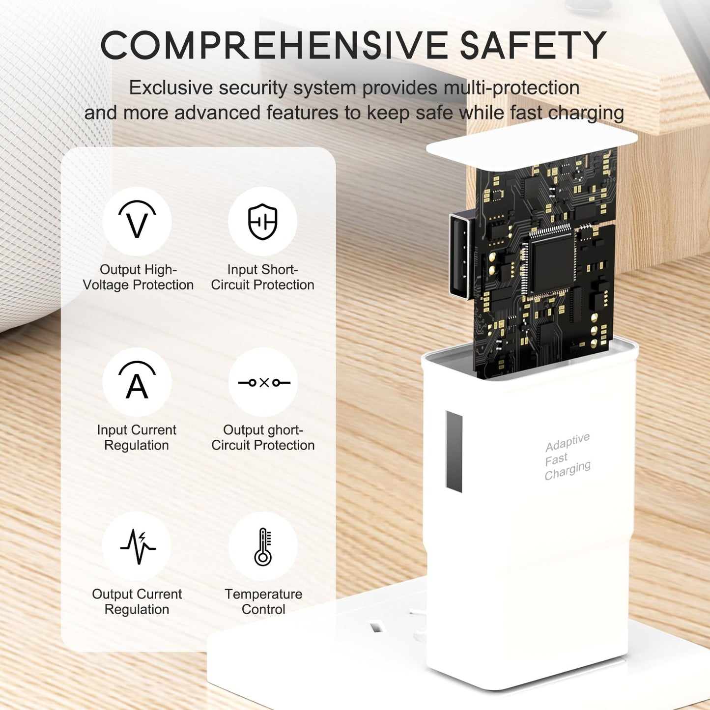Samsung Adaptive Fast Charging Adapter Quick Charge Charging Block Wall Charger Plug for Samsung Galaxy