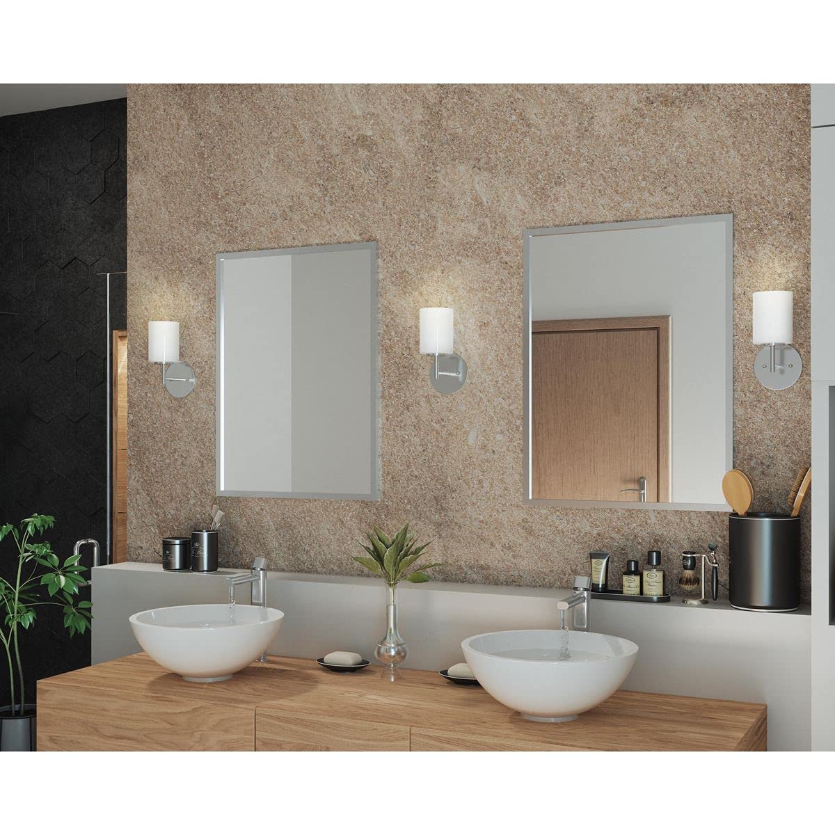 Progress Lighting P2131-104 Replay Bath & Vanity, 1-Light, Polished Nickel