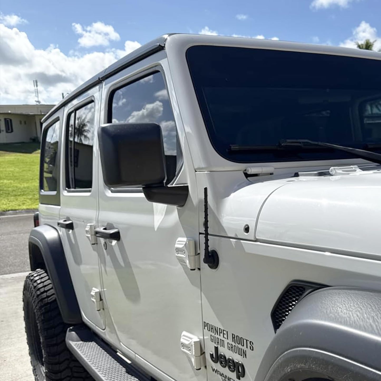 Short Antenna fits 2007-2025 Jeep Wrangler Gladiator Mojave Sahara Rubicon JK JL JT Unlimited Sport S Willys 4xe Accessories, 8 Inch Jeep Car