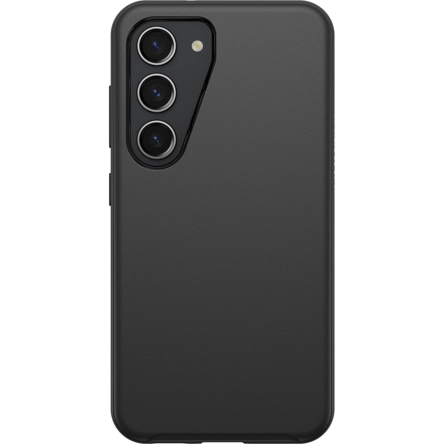 OtterBox Galaxy S23 Symmetry Series Case - Black, Ultra-Sleek, Wireless Charging Compatible, Raised Edges Protect Camera & Screen