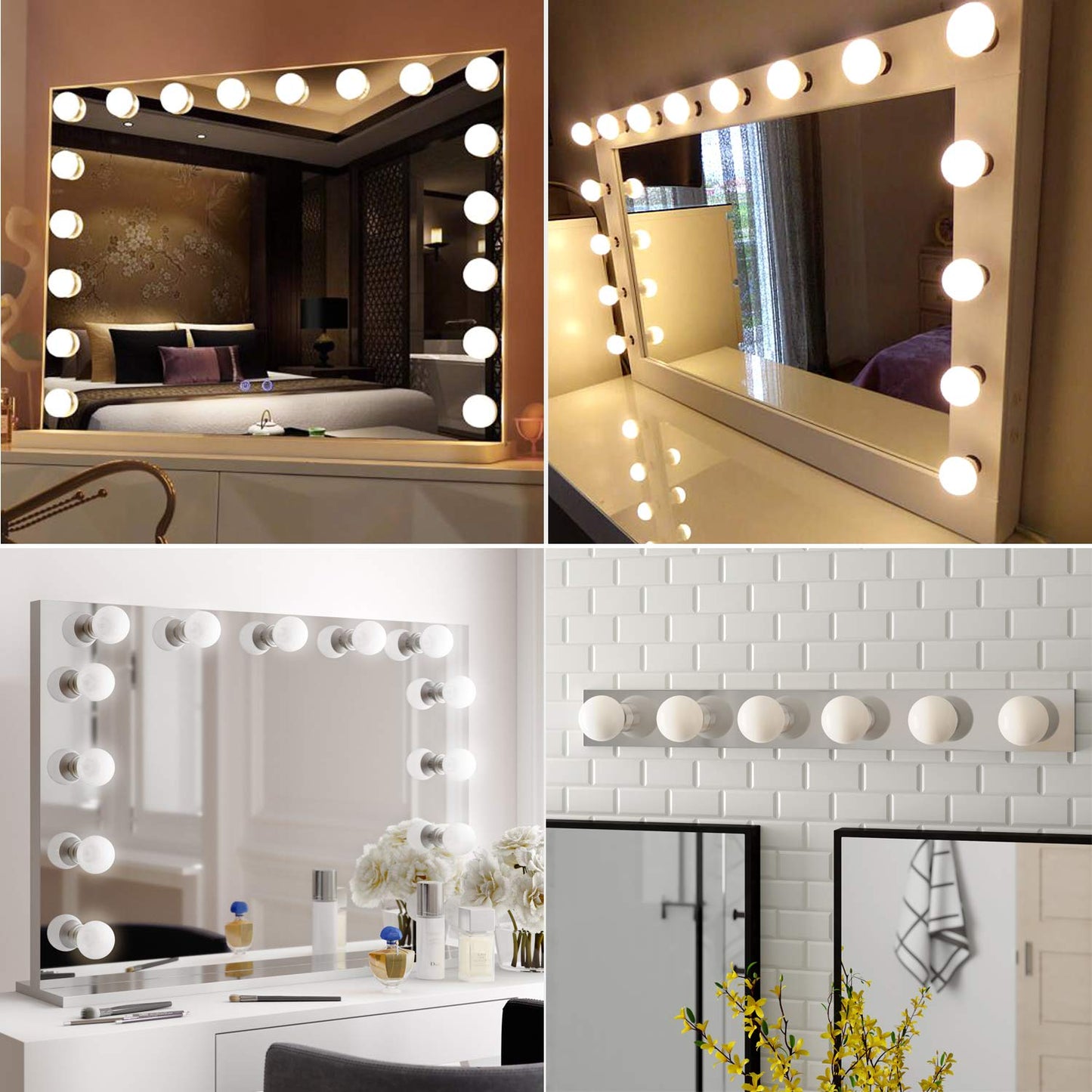Maxlite G25 LED Globe Light Bulbs, 40W Equivalent, 450 Lumens, Makeup Vanity Light Bulb, Dimmable, Energy Star, UL Listed, E26 Medium Base, 2700K Soft