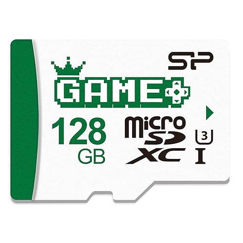 Silicon Power 128GB SDXC Micro SD Card Gaming Memory Card with Adapter Compatible with Nintendo-Switch