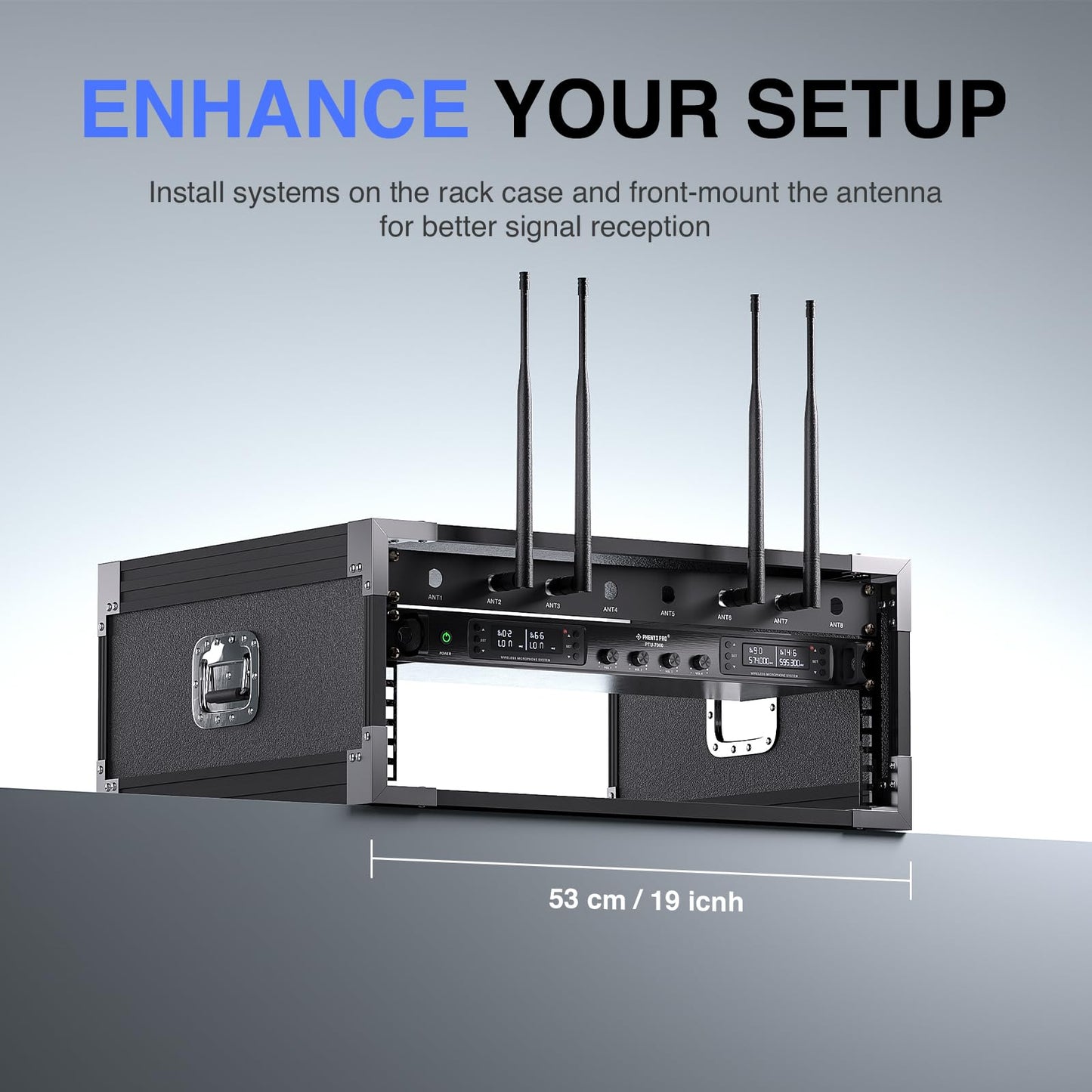 Phenyx Pro BNC Antenna Kit, Four BNC Connecting Cables 50cm/1.6FT for Front-Mounting Antennas, Compatible with Full-Rack Wireless Systems (ANTK-FR4A)