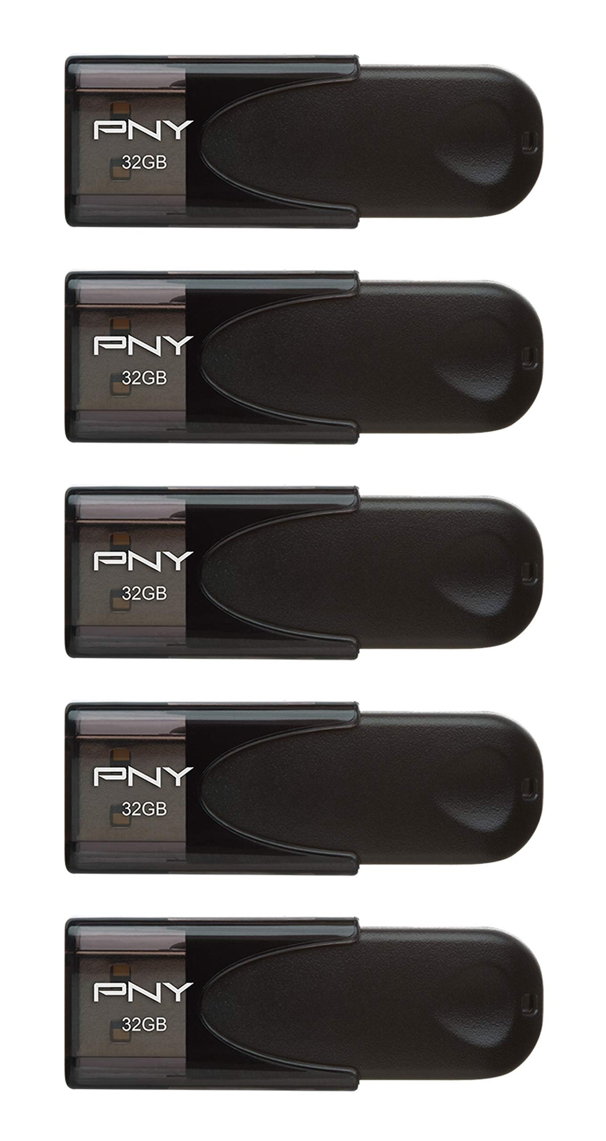 PNY 32GB Attaché 4 USB 2.0 Flash Drive 5-Pack