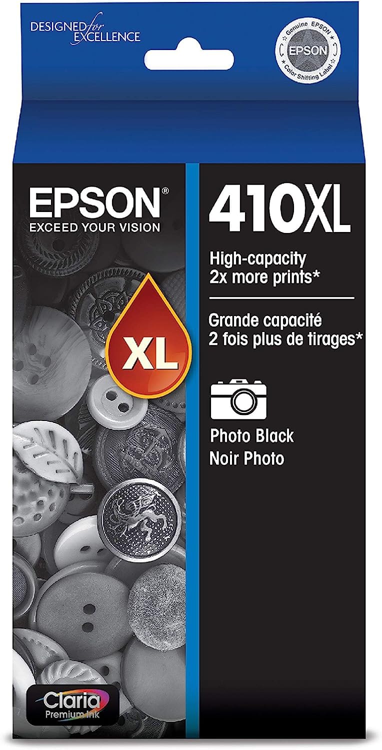 Epson 410XL High Yield Photo Black Ink Cartridge (T410XL120-S)