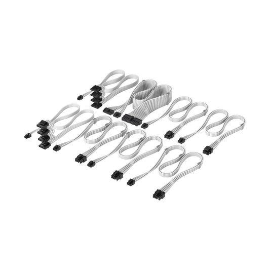 Corsair Elite Premium Type 5 Individual Sleeved PSU Cable Pro Kit - Low-Profile Cable Combs, Triple-Mesh Paracord Sleeve, Compatible Type 5 PSUs