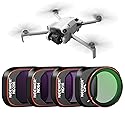 NEEWER ND & CPL Filter Set Compatible with DJI Mini 4 Pro, 4 Pack ND16 ND64 ND256 CPL Polarizer and Neutral Density Filters Drone Lens Accessories