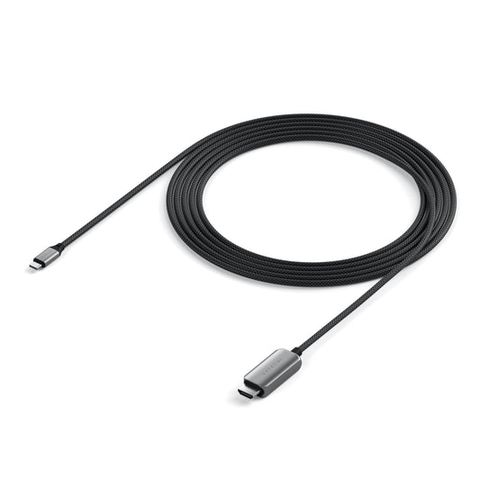 Satechi USB C to HDMI 2.1 8K Cable, with 8K @ 60Hz and 4K @ 120Hz, Type C to HDMI Cable, Thunderbolt 3/4 Compatible for MacBook Air/Pro M5/M4, iPad