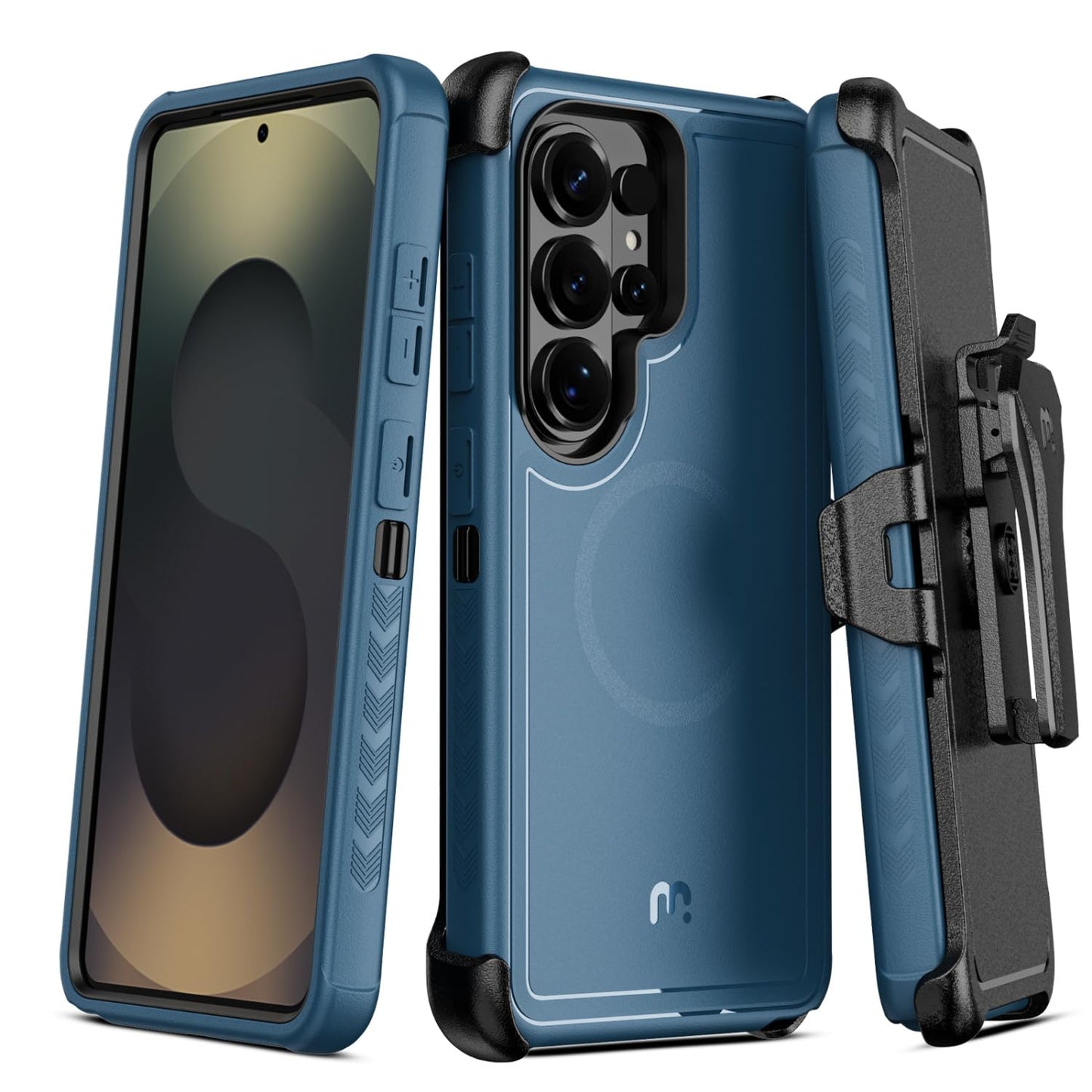 M MYBAT PRO for Samsung Galaxy S26 Ultra Case with Belt Clip Holster,Heavy Duty Protection Case for Galaxy S26 Ultra,Anti-Drop,Shockproof