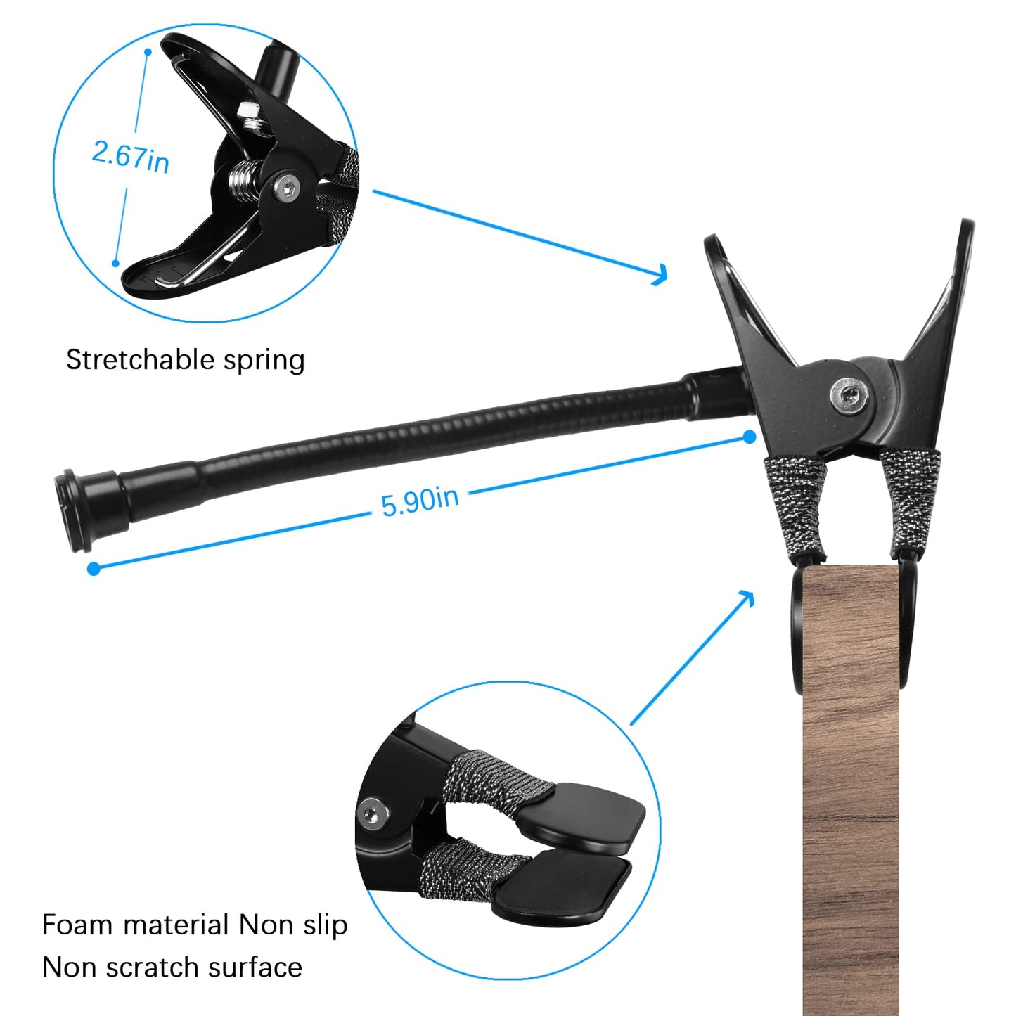 Adjustable Mount for Blink Outdoor 4, Blink XT2, Blink XT and Blink Mini Camera,Heavy Duty Clamp Mount(Black, 2 Pack)