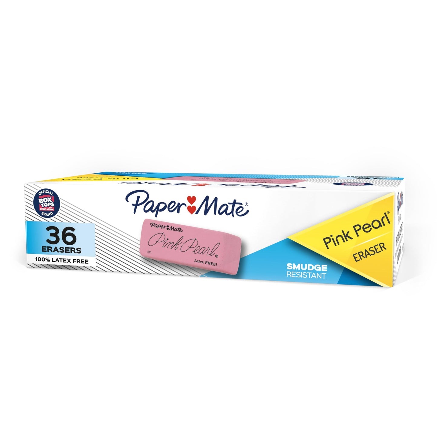 Paper Mate Pink Pearl Erasers, Small, 36 Count
