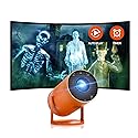 AAXA HP Halloween Projector (2025 Upgraded) for Haunted Windows, Auto-Start, Holographic Projections, Short Throw, HD 1080P, Portable Projector with 8