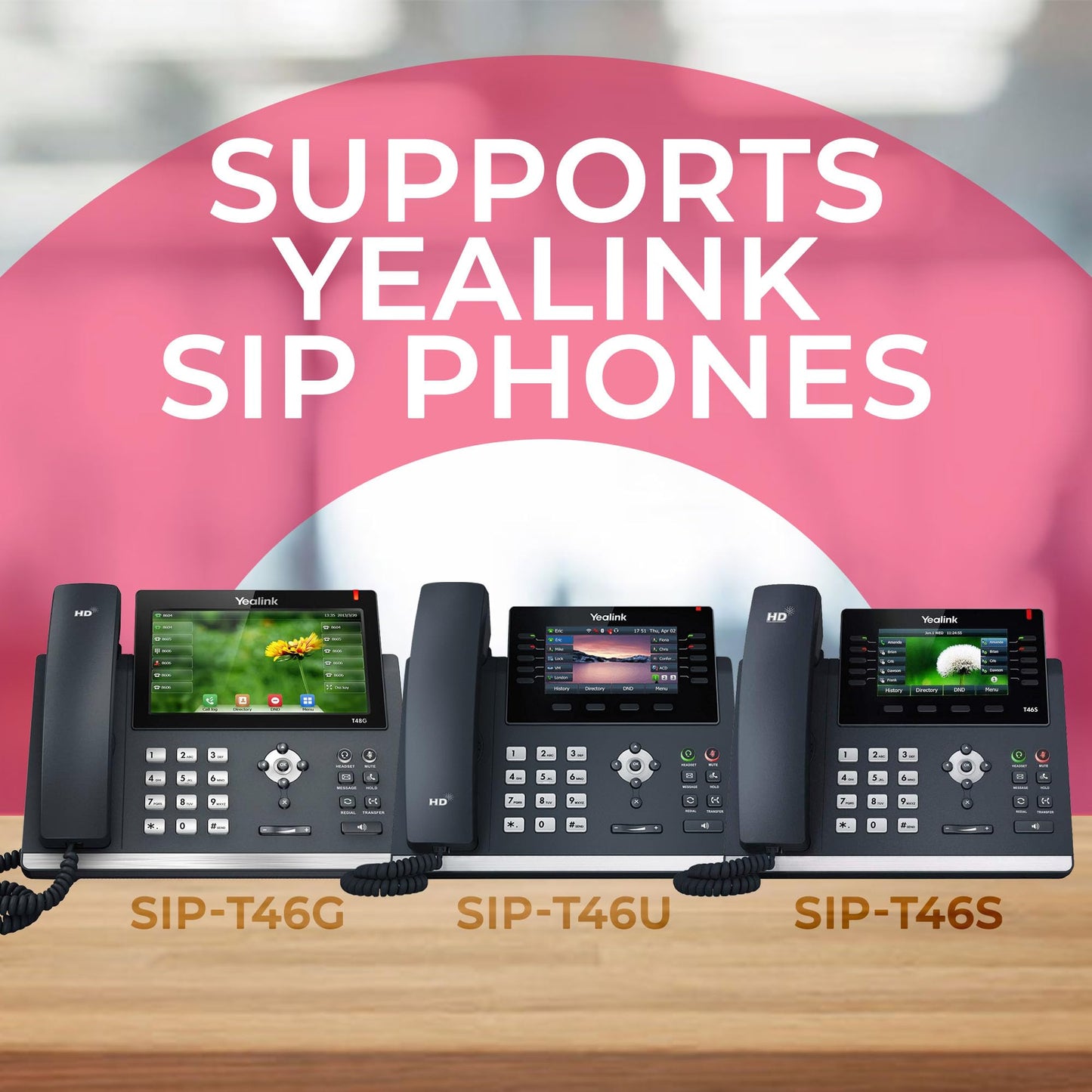 Yealink Wall Mount Bracket for VoiP Phone T46U, T46S, T46G - Fits to Exact Specifications Ensures a Secure and Stable Install for Access to All