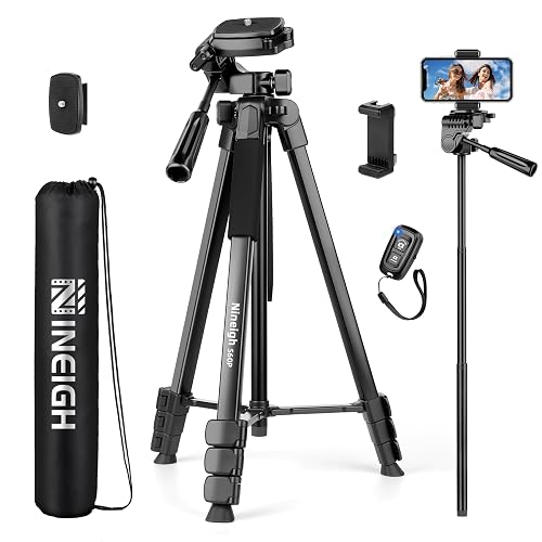 Phone Tripod, 83” Cell Phone Tripod for iPhone, Tall Tripods Selfie Stick with Remote Extendable Phone Holder Stand for Camera Photo Video Recording
