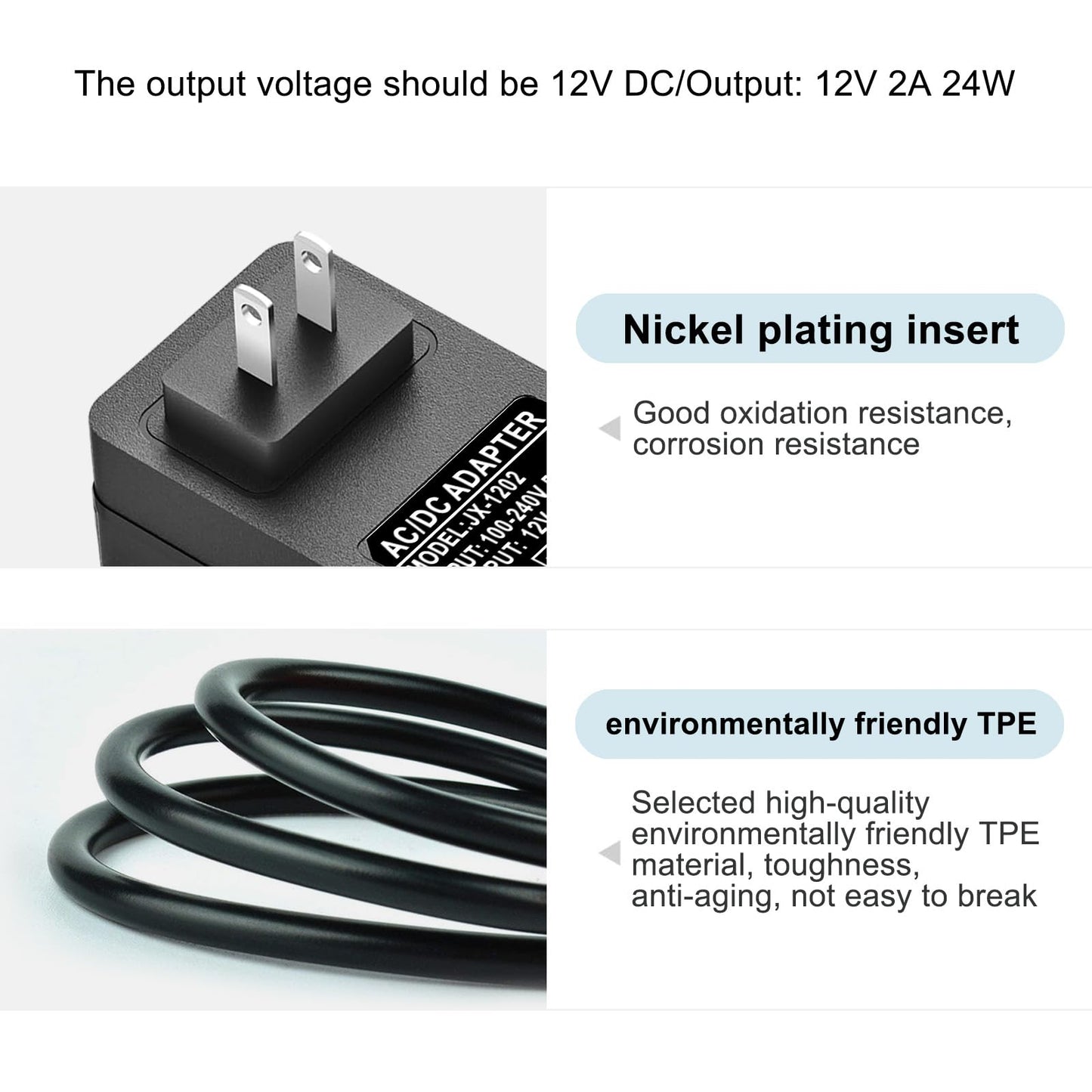 12V AC Roku Streaming Media Player Charger Adapter Compatible with Roku 3 230R 4230CA 4230RW 4200R, Roku 2 2720R 2720RW, Roku 1 2710R, 2710RW DC…