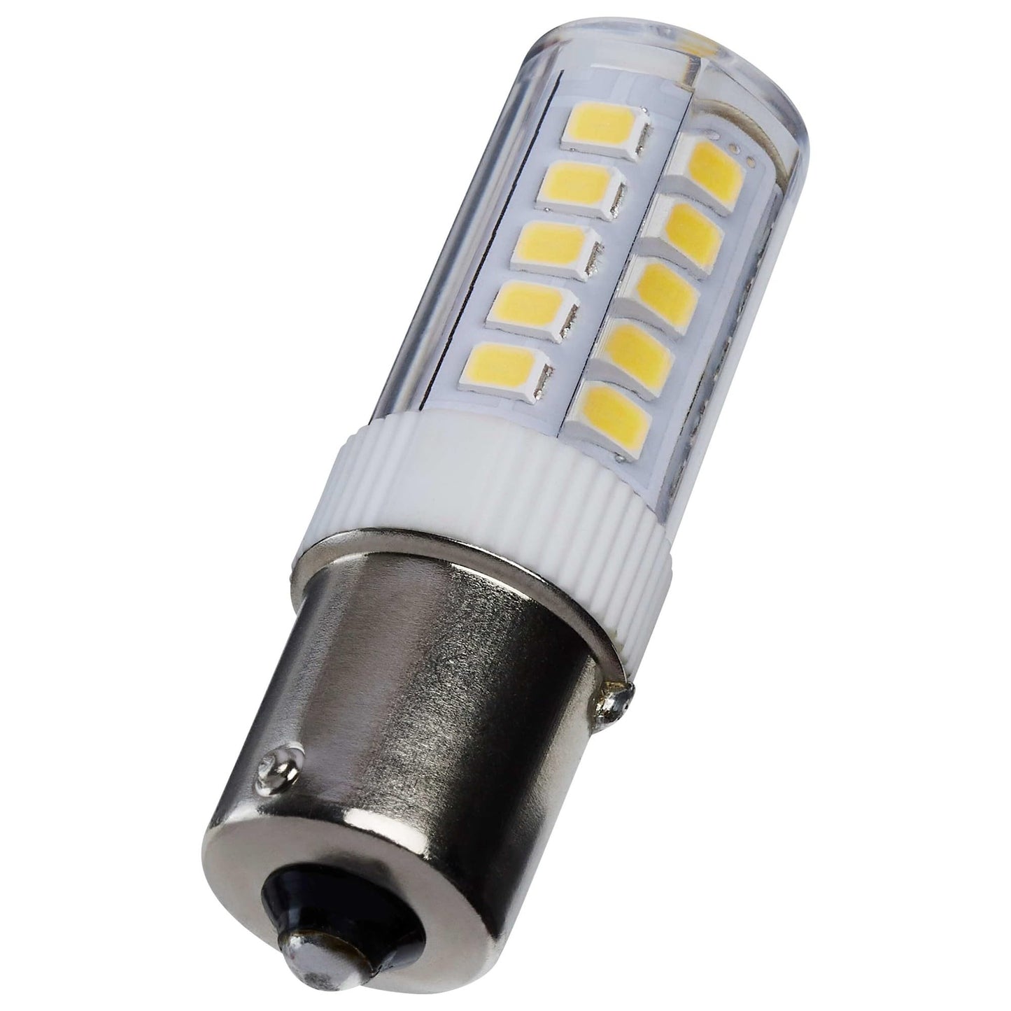 Satco 4.5w Mini LED BA15s Bayonet Single Contact 12v 5000K Clear Finish Bulb
