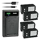 Kastar 4-Pack NP-77H Battery and LTD2 USB Charger Compatible with Sony CCD-FX630 CCD-FX640 CCD-FX700 CCD-FX700E CCD-FX710 CCD-FX720 CCD-FX730