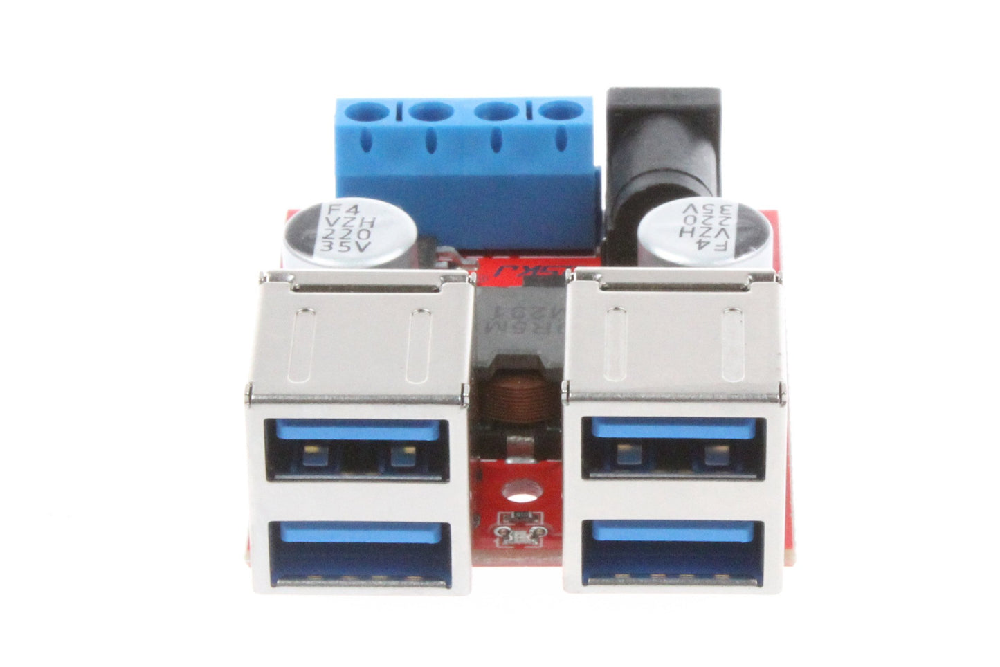 NOYITO 8A 4 USB Charger Power Supply Module DC 12V 24V 8-35V Buck to DC 5V 2A 4-Port USB for Car Charger Module 5V Device