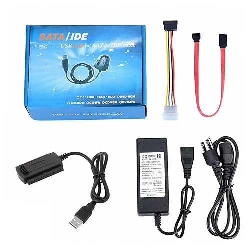 SGElectronix USB 2.0 to SATA PATA IDE 2.5" 3.5" HDD SSD Hard Drive Adapter Transfer Cable Kit