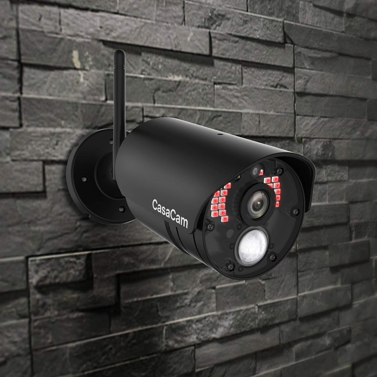 CasaCam GuardianCam Air | AC Powered 720p Night Vision Camera for VS802 and VS1002 Wireless Security System, Add-on Camera, Weather Proof, Two-Way